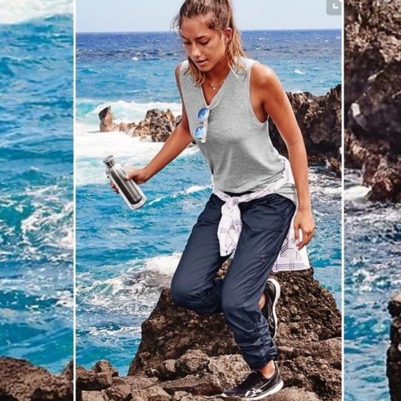 Athleta Tops - Athleta Heather Grey Cotton Tank Top